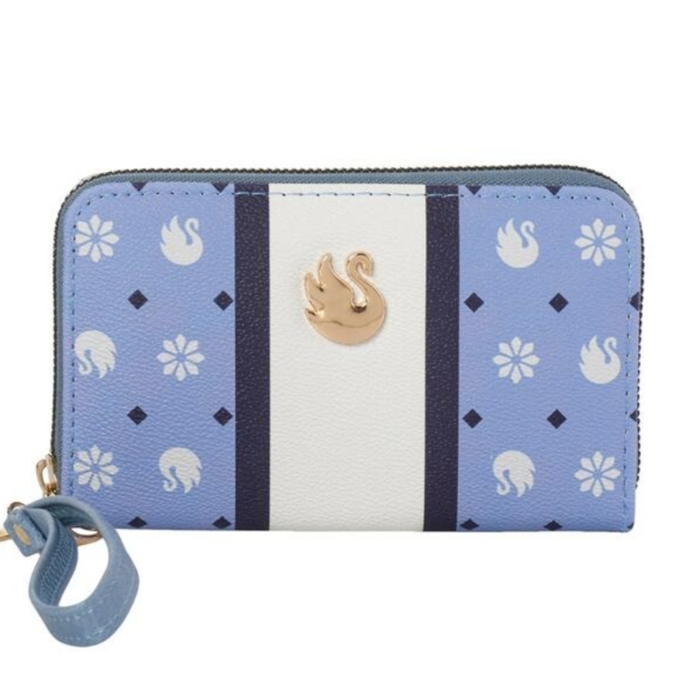 Gloria Vanderbilt Stripe & Logo Zip-Around Wristlet NWT